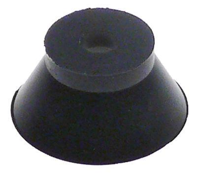 Apparatfod Gummi ø 28mm H 14mm Boring ø 65mm