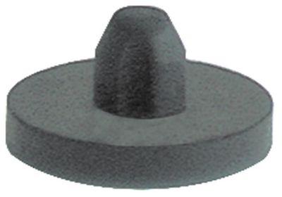 Apparatfod Gummi ø 25mm H 4mm Indbygning ø 85mm Samlet højde 13mm VPE 1Stk.