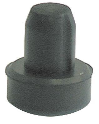 Apparatfod Gummi ø 20mm H 9mm Indbygning ø 12mm Samlet højde 23mm VPE 1Stk.