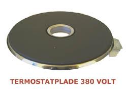 Termostat plade 14,5 cm høj 1500w