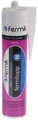 Silikone hvid Fermitopp N 310ml Patron