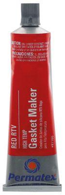 Højtemperatur-silikone T.maks. 343°C PERMATEX HIGH-TEMP RED RTV SILICONE 85g Rør