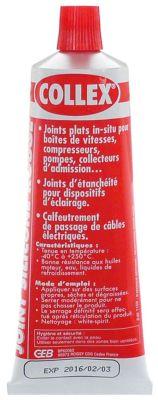 Højtemperatur-silikone rød T.maks. -40 til +250°C COLLEX RED SILICONE 80ml Rør