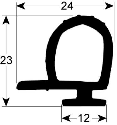 gasket for walk-in fridges profile 9980Qty supplied by meter