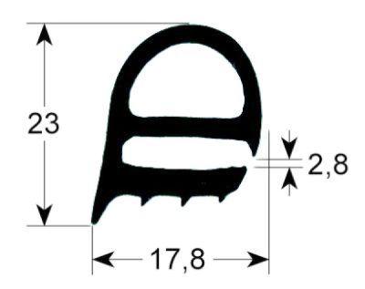 Lågepakning Profil 2230 B 470mm L 485mm VPE 1 Udvendige mål