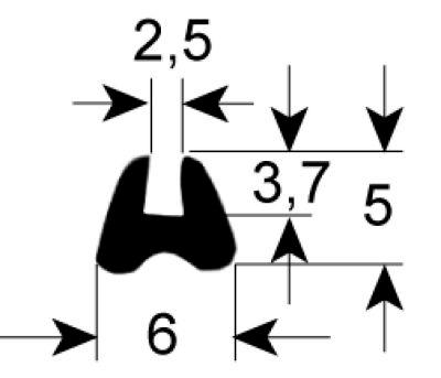 Rudepakning Profil 1505 B  -mm L  -mm IP  - VPE Metervare passer til  - Omfang  -mm