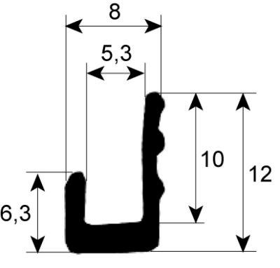 Rudepakning Profil 1905 IP  - VPE Metervare passer til  -