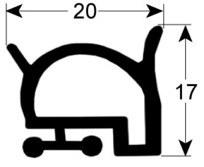 gasket for walk-in fridges profile 9974Qty supplied by meter