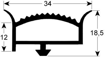 gasket for walk-in fridges profile 9779Qty supplied by meter white