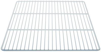 Gitterrist B 530mm D 600mm Stål med plastikbelægning hvid