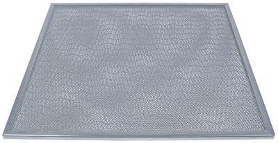 Fedtopsamlingsfilter CNS H 500mm B 500mm til emhætte Tykkelse 12mm Udvendige gitre 2