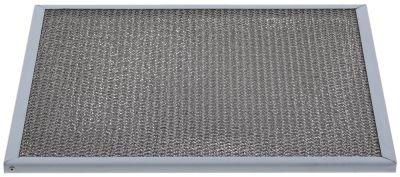Fedtopsamlingsfilter CNS H 400mm B 400mm til emhætte Tykkelse 12mm Udvendige gitre 2