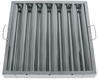 Flammebeskyttelsesfilter AISI 304 H 490mm B 490mm Tykkelse 48mm Størrelse tommer  -