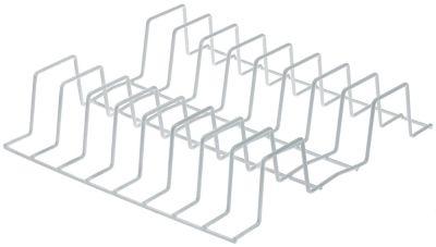 Tallerkenindsats L 370mm B 380mm H 75mm Tallerken 8 Stål med plastikbelægning